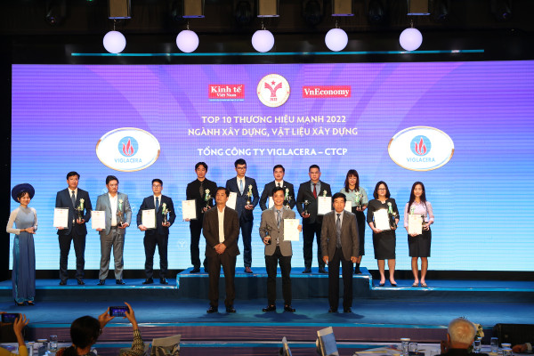 Viglacera - Top 10 Thương hiệu Mạnh 2022 ngành Xây dựng, Vật liệu Xây dựng